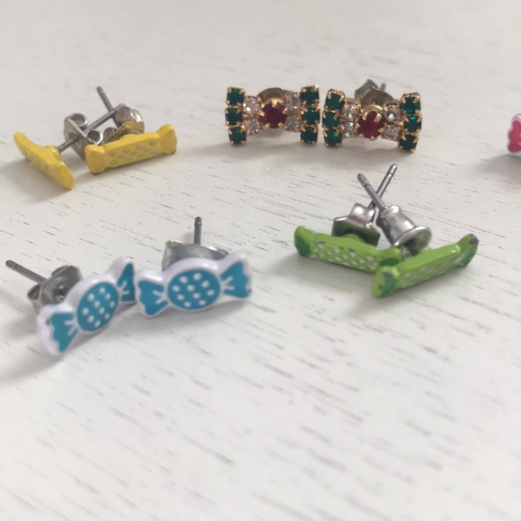 Set of 7 candy earrings - Picture 3 of 4